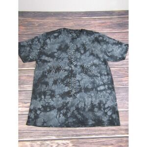 Affliction Black Label Mens 2XL T Shirt Biker Motorcycle USA America Gray Black